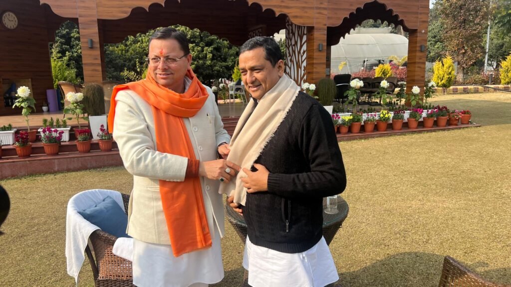 भारतीय जनता पार्टी के राष्ट्रीय मीडिया प्रमुख एवं उत्तराखंड से राज्यसभा सांसद अनिल बलूनी ने मुख्यमंत्री धामी से की भेंट