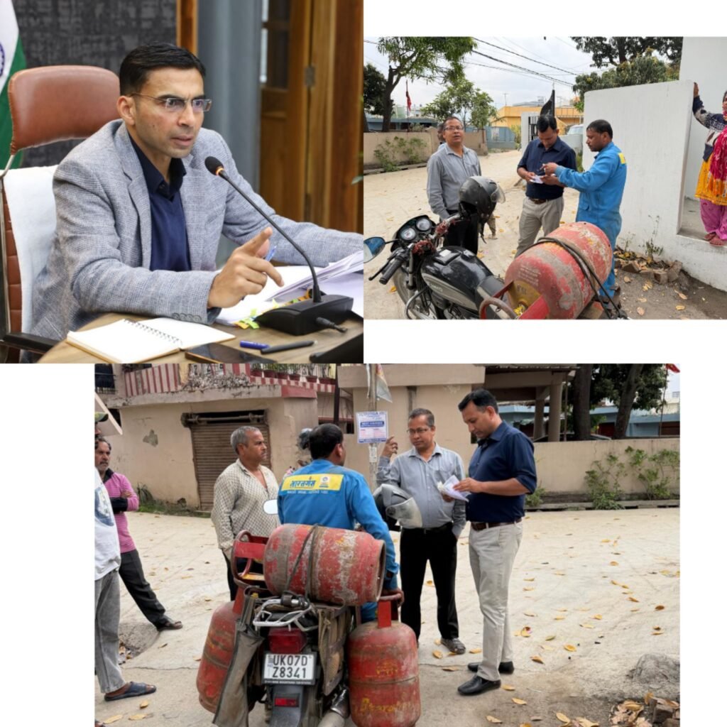डीएम सविन बंसल के निर्देशन में घरेलू व व्यावसायिक एलपीजी सिलेंडरों का स्टॉक बढ़ाकर आपूर्ति व्यवस्था मजबूत की गई