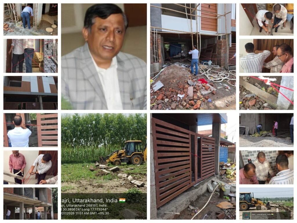 MDDA उपाध्यक्ष बंशीधर तिवारी के निर्देशों से अवैध निर्माणकर्ताओं में हड़कंप, कई निर्माण सील