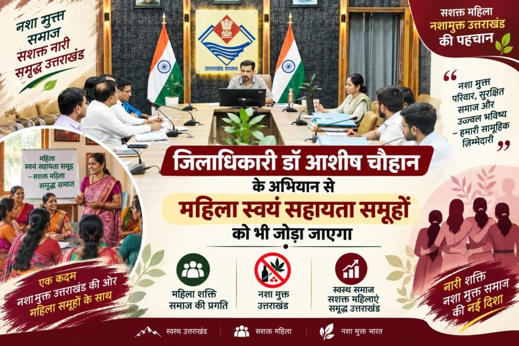 जिलाधिकारी डॉ आशीष चौहान के अभियान से महिला स्वयं सहायता समूहों को भी जोड़ा जाएगा